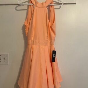 Lulu's Coral Sleeveless Dress
